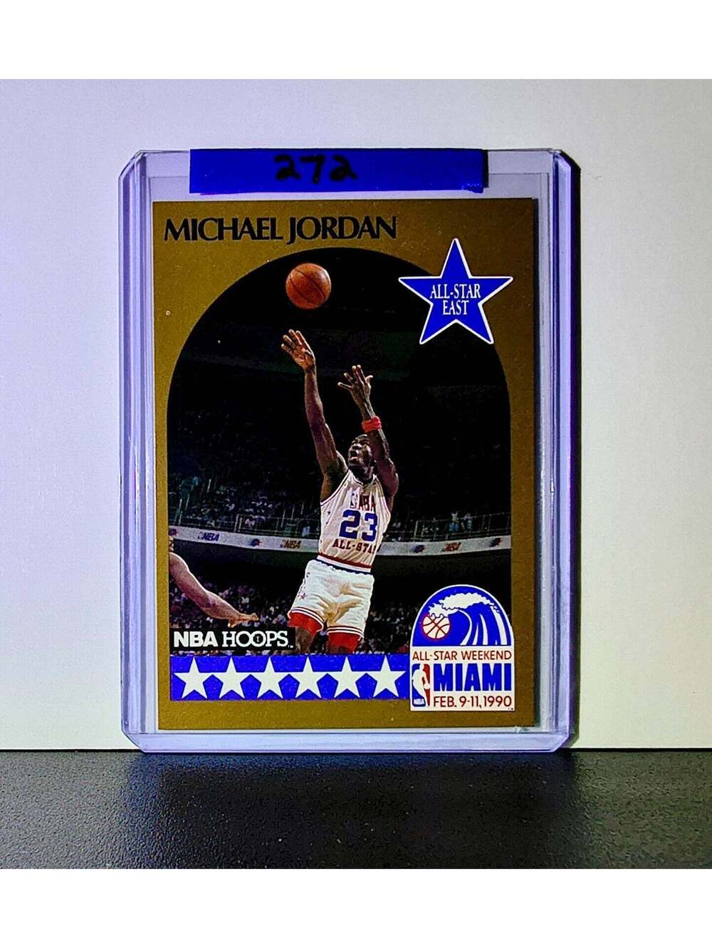 Michael Jordan 1990-91 NBA Hoops All-Star #5 Basketball Card Chicago Bulls